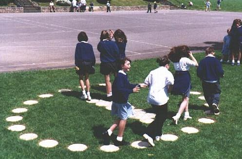 [ Human Sundial 'Games' by Children ]